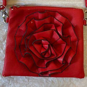Mello World Red Rose Purse